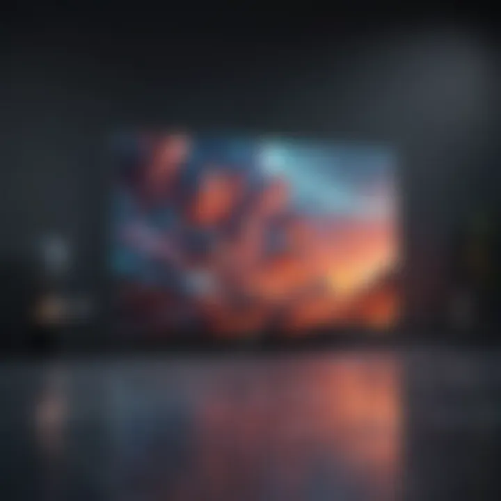 Abstract TV Advertisement Concept