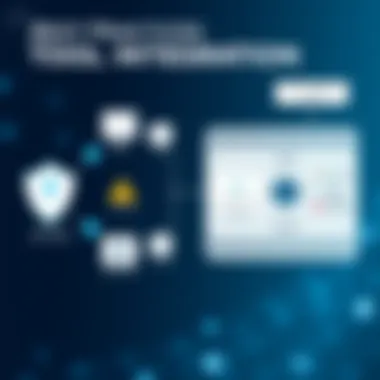 A diagram illustrating best practices for integrating cybersecurity tools