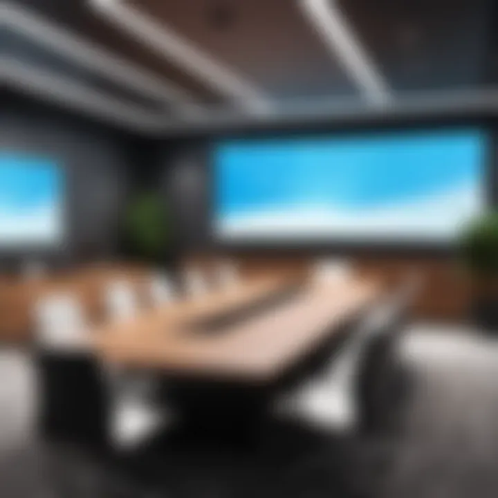 Aesthetically pleasing conference room with cohesive decor