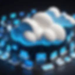 Illustration depicting cloud landscape with various providers