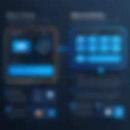 Visual comparison of features offered by Microsoft Power Automate and Blue Prism