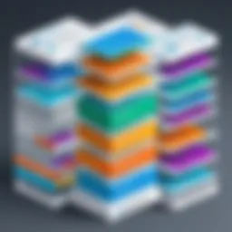 A diagram illustrating the architecture of application support frameworks