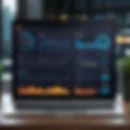 A detailed dashboard showcasing network performance metrics