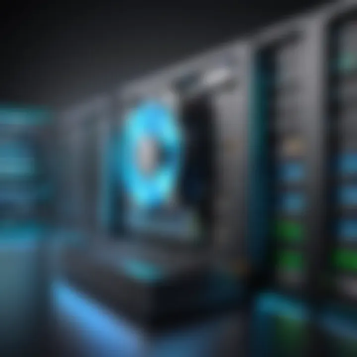 An illustration of modern data storage solutions