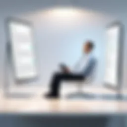 Visual representation of a structured exit interview