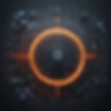 Cyber Threats Blocked by Firewall Abstract visualization of cyber threats blocked by a firewall