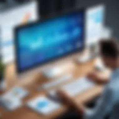 Data Analysis in Marketing A conceptual image symbolizing data analysis and tracking in marketing.