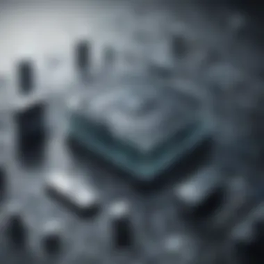 Digital Fortress: Shielding Business Technology Intricate Network Security Conceptual Visualization