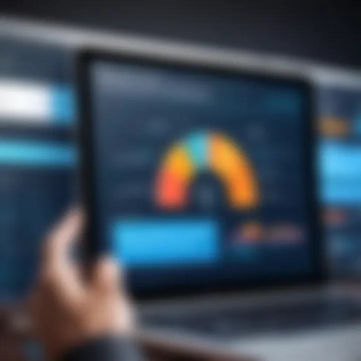 A graphical representation of performance metrics and compliance