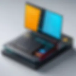 Visual representation of low-code platform features