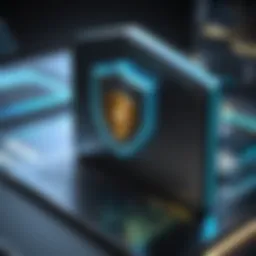 Digital Security Shield Concept