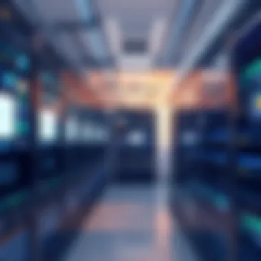 Data center showcasing advanced recovery technologies