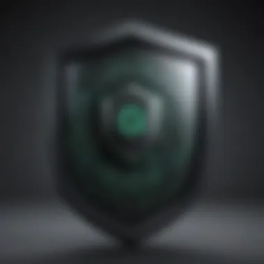 Shield symbolizing data security