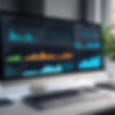 Leveraging Analytics for Productivity Insights Data analytics on a computer screen