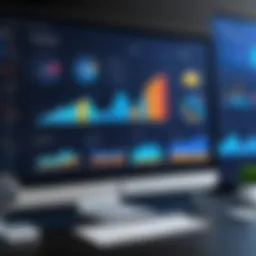 Visual representation of data analytics dashboard showcasing key metrics for web conversion.