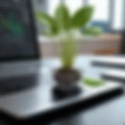 Visual representation of the sprout tool in a business environment