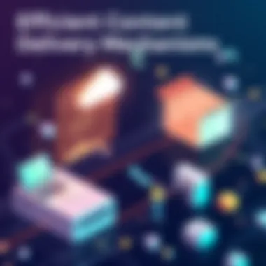 Illustration of rapid content delivery mechanisms