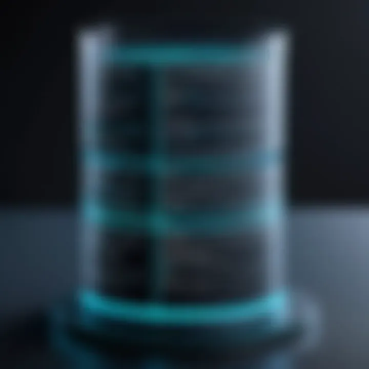 Diagram illustrating relational databases and their structure.