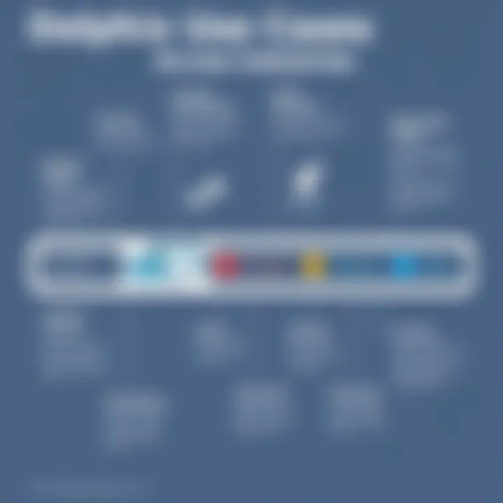 Delphix Use Cases Across Industries Chart showcasing use cases of Delphix across industries