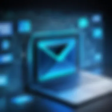 Email Encryption Mechanisms Visual representation of email encryption technology