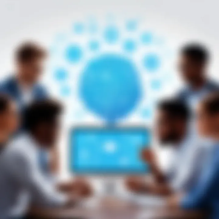 A diverse group engaged in a brainstorming session
