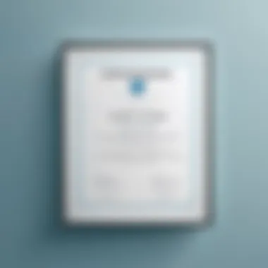 Certificate of Completion A certificate of completion displayed on a desktop