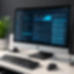 A modern computer displaying a Linux desktop interface
