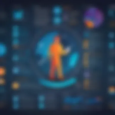 Diverse Roles in Market Data Analysis A detailed infographic illustrating various market data job roles.