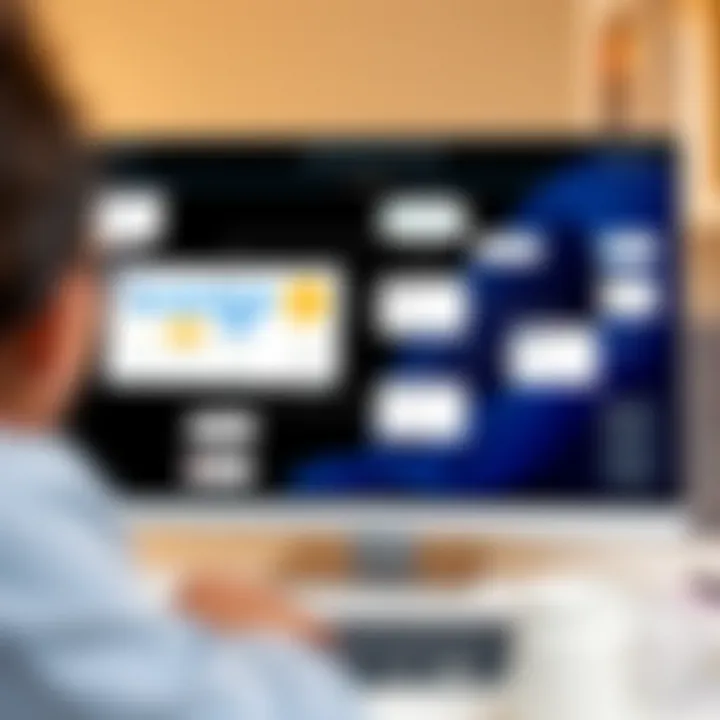 Visual representation of flowchart functionalities