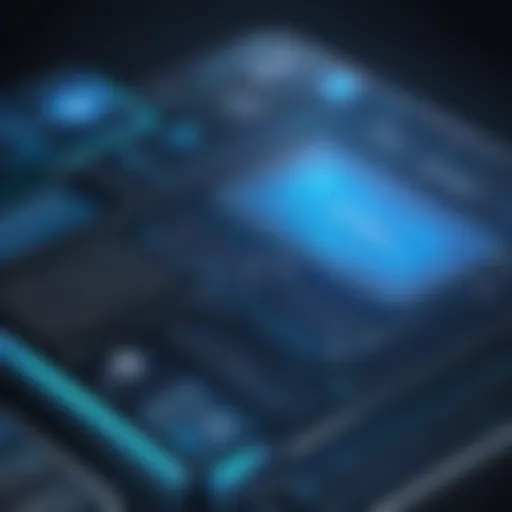 Conceptual illustration of proprietary applications in business