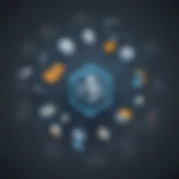 Illustration depicting the interconnected nature of GRC software components