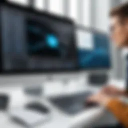 Dynamic interface of remote viewer software showcasing collaboration tools