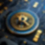 Ripple logo with digital currency symbols