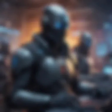 Guardians of Virtual Realms Network Security Threats Artwork