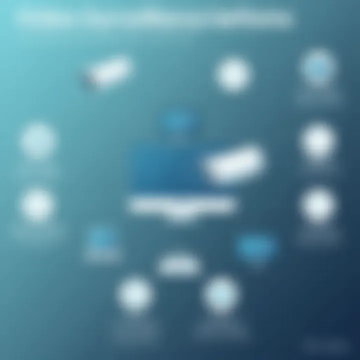 An infographic illustrating the components of video surveillance integration.