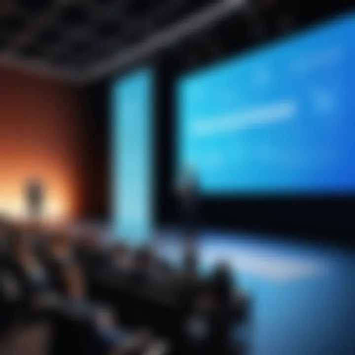 Keynote speaker engaging the audience