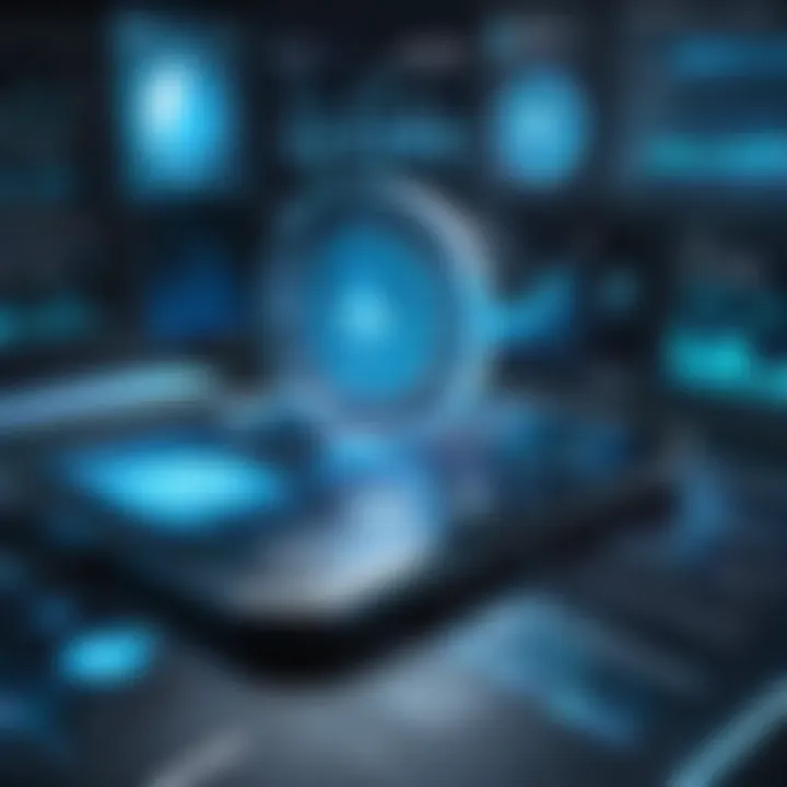 A futuristic depiction of BI technology trends