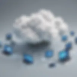 Illustration depicting data transfer in cloud computing at the edge