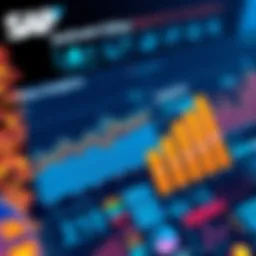 A detailed view of SAP interface showcasing data analytics