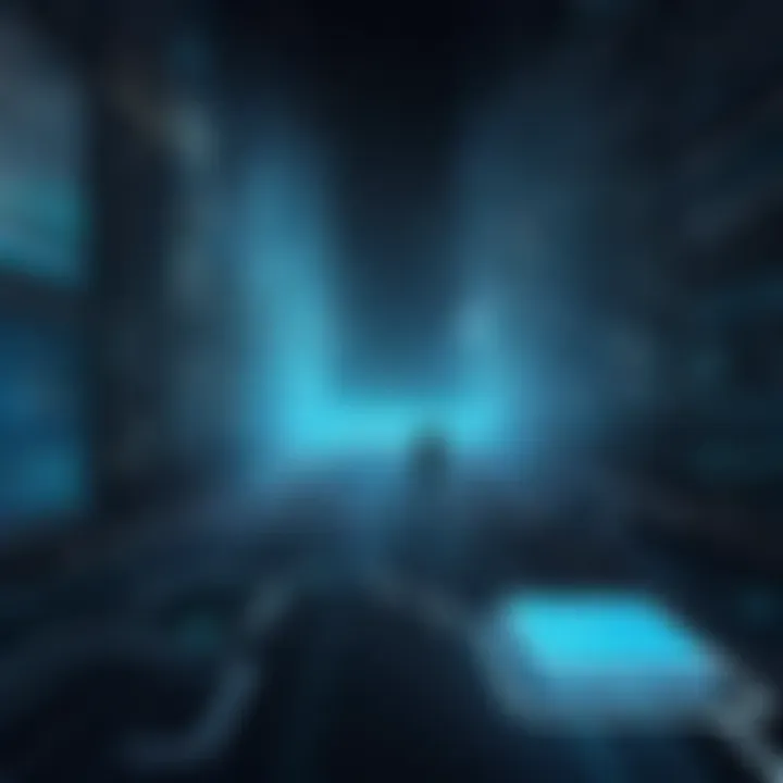 An adaptive leader navigating through a complex digital landscape