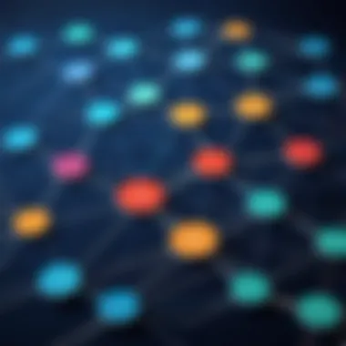 Understanding Different Fraud Types A complex network diagram illustrating various fraud types