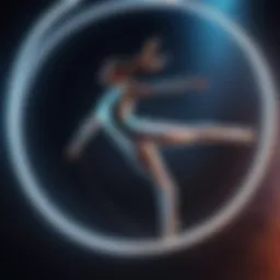 Graceful Aerial Acrobat Performing