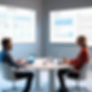 Audience interaction during a sales pitch
