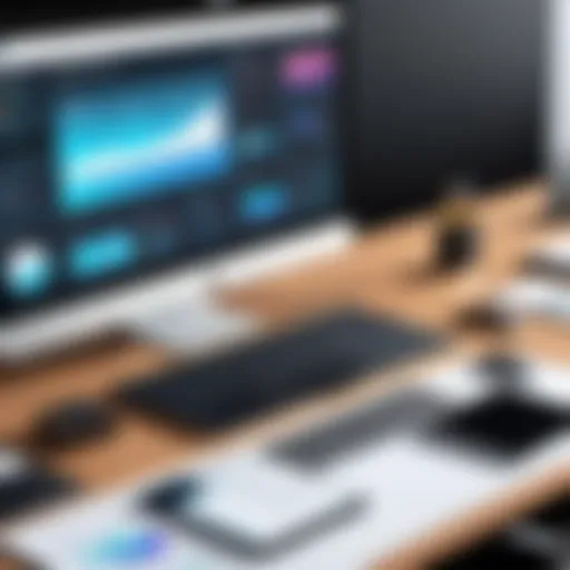 Engaging presentation setup with visual aids