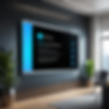 Corporate Digital Signage Installation Engaging digital signage installation in a corporate setting