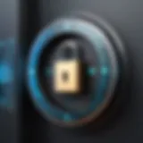 A digital lock symbolizing robust security measures in identity access management.