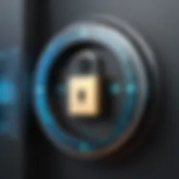 A digital lock symbolizing robust security measures in identity access management.