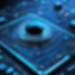 Abstract representation of insurity concept in a digital environment