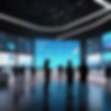Engaging Conversations at Digital Marketing Events Dynamic interaction at a digital marketing exhibition
