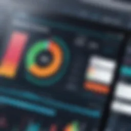 A digital dashboard showcasing lead generation metrics